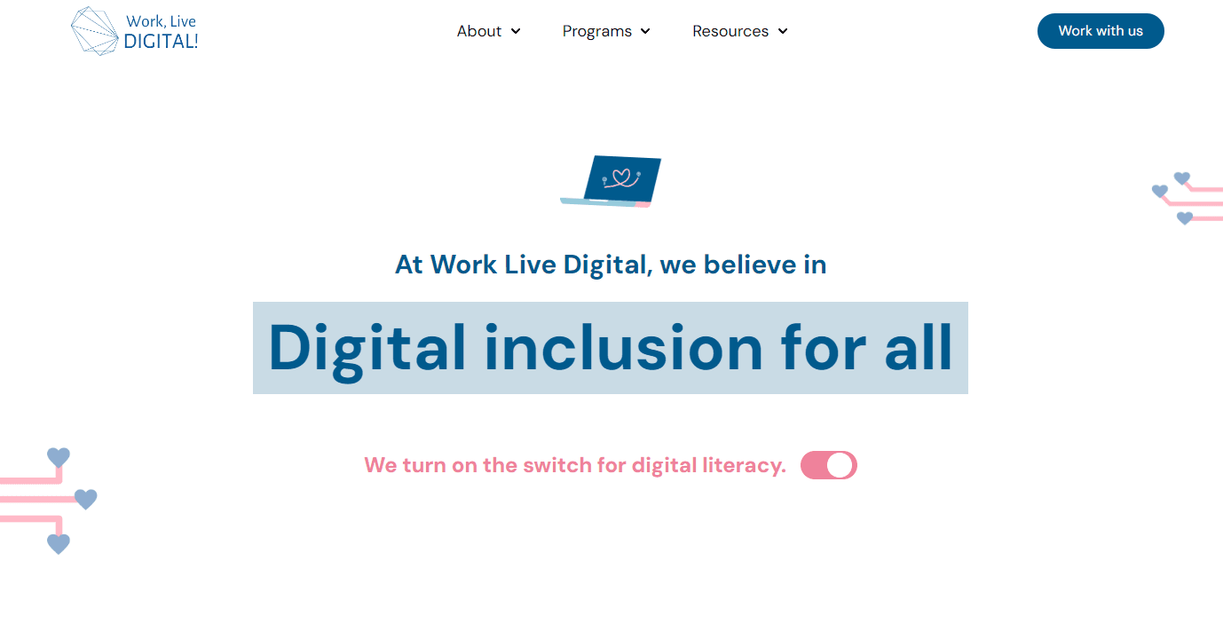 Work Live Digital Website